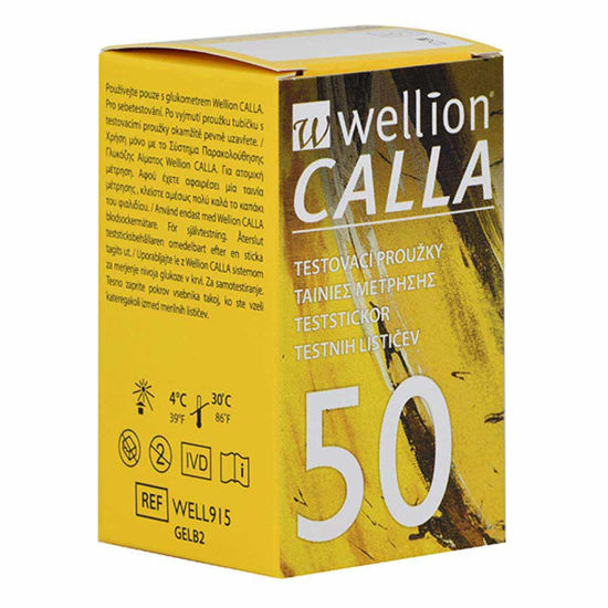 Wellion Calla testni lističi, 50 lističev