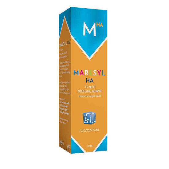 Maresyl HA 0,5 mg/ml pršilo za nos - raztopina, 10 mL