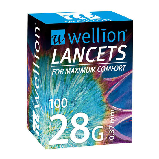 Wellion 28G lancete, 100 lancet