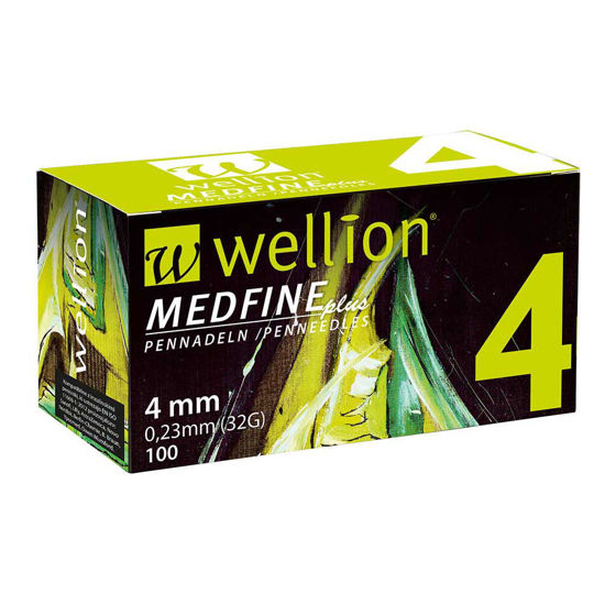 Wellion Medfine Plus 4 igle za inzulinska peresa, 100 igel