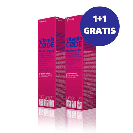 Yasenka Vitamin Code MultiCOMPLEX, 20 šumečih tablet (1 + 1 GRATIS)