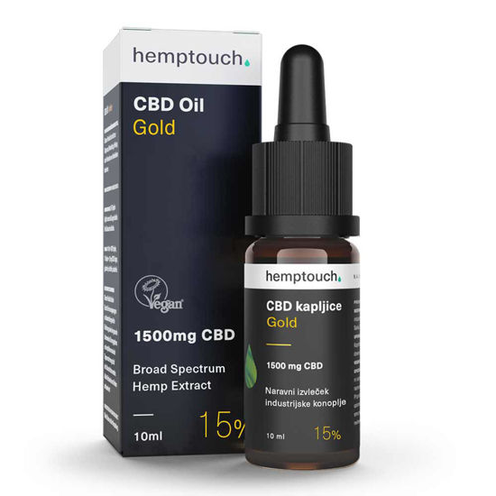 HempTouch GOLD CBD 15% konopljine kapljice, 10 mL