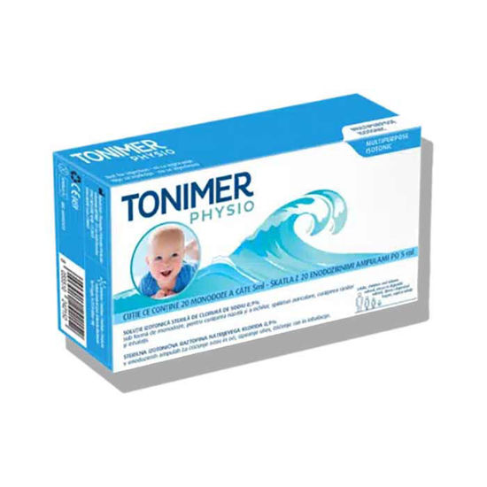 Tonimer Physio fiziološka raztopina v ampulah, 20x5 mL