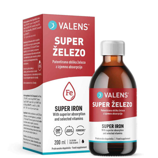 Valens Super železo sirup, 200 mL