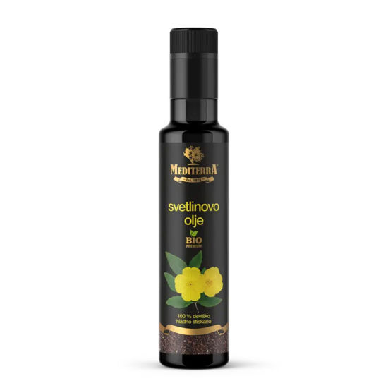 Mediterra Bio Premium, deviško in hladno stiskano svetlinovo olje