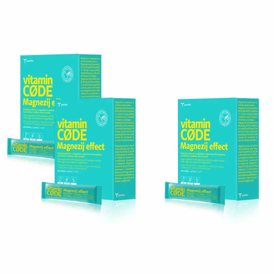 Yasenka Vitamin CODE Magnezij Effect 375, 20 vrečic ali AKCIJA (2+1 GRATIS)