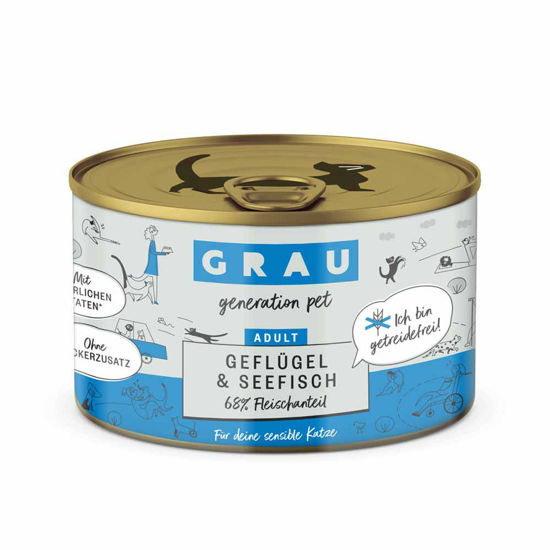 Grau konzerva za mačke perutnina & morska riba, 200, 400 ali 800 g
