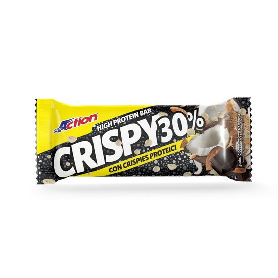 Crispy Bar, beljakovinska ploščica, okus čoko-kokos-mandelj