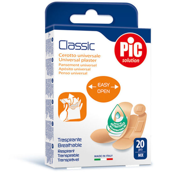 PIC Classic Mix Antibakterijski obliž, 20 ali 40 obližev