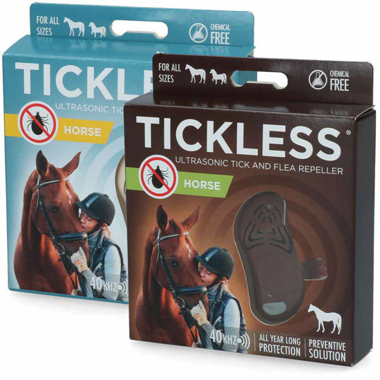 Tickless Horse ultrazvočni odganjalec klopov za konje in ponije rjava, 1 kos