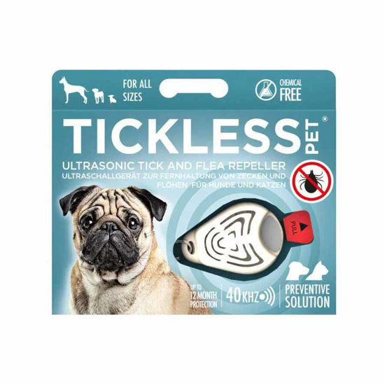 Tickless Pet ultrazvočni odganjalec klopov za živali, bež, črna ali roza, 1 odganjalec