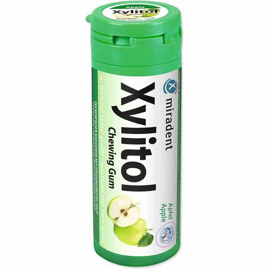 Xylitol varovalni žvečilni gumiji z okusom jabolka, 30 gumijev