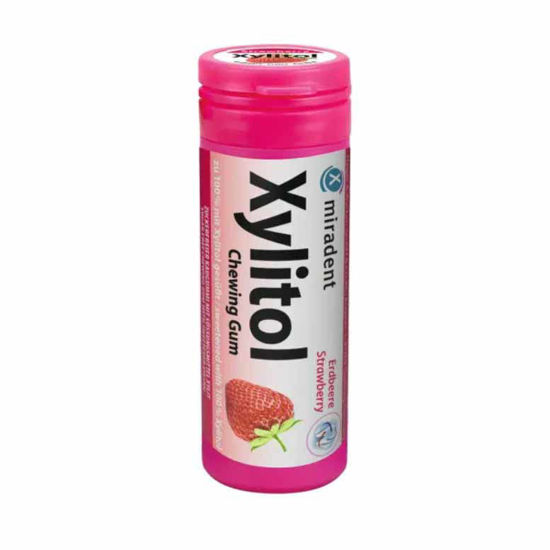 Xylitol varovalni žvečilni gumiji z okusom jagode, 30 gumijev