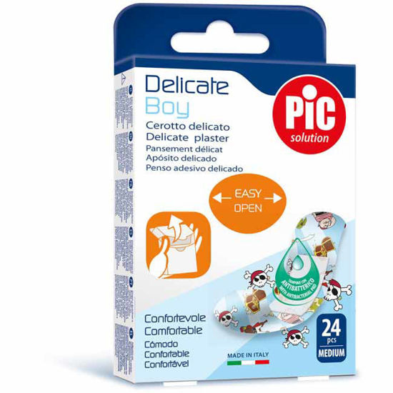 PiC Delicate antibakterijski obliž za otroke, 24 obližev